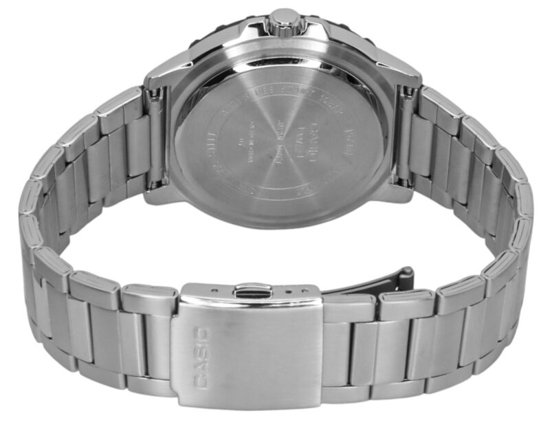 Casio Standard Analog Stainless Steel Aqua Blue Dial Quartz MTD-125D-2A3V 100M Men's Watch