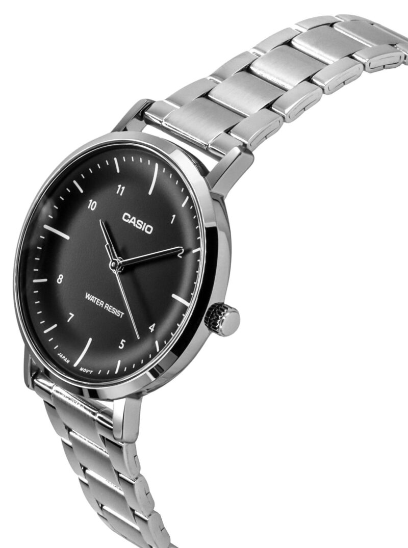 Casio Standard Analog Stainless Steel Black Dial Quartz LTP-VT03D-1B Women's Watch