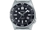 Casio Standard Analog Stainless Steel Black Dial Quartz MTD-135D-1AV Men's Watch