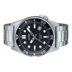 Casio Standard Analog Stainless Steel Black Dial Quartz MTD-135D-1AV Men's Watch