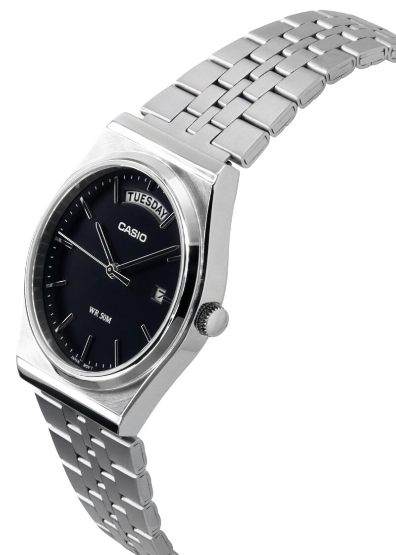 Casio Standard Analog Stainless Steel Black Dial Quartz MTP-B146D-1AV Men's Watch