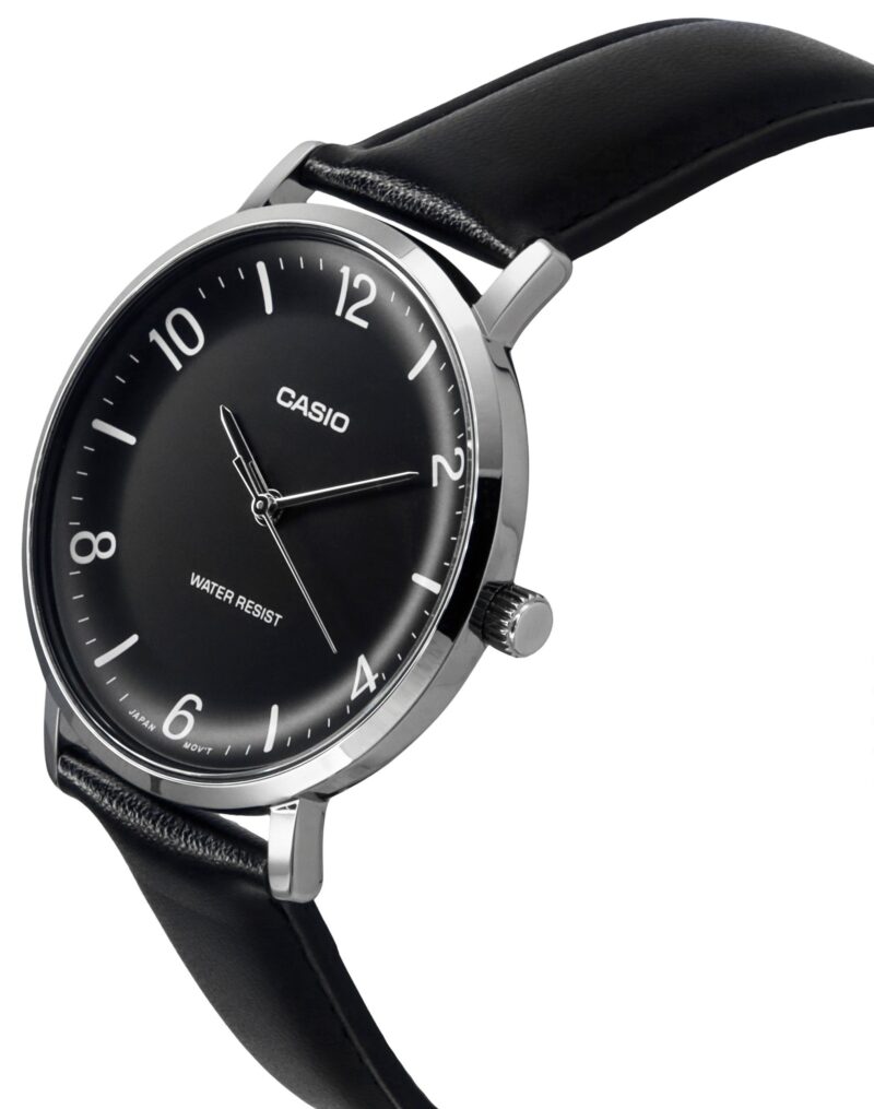 Casio Standard Analog Stainless Steel Black Dial Quartz MTP-B146D-1AV Men's Watch