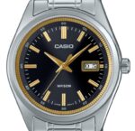 Casio Standard Analog Stainless Steel Black Dial Quartz MTP-B180D-1A2V Men's Watch
