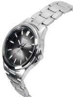 Casio Standard Analog Stainless Steel Black Dial Solar MTS-RS100D-1AV Men's Watch