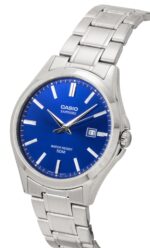 Casio Standard Analog Stainless Steel Blue Dial Quartz MTS-115D-2A1V Men's Watch