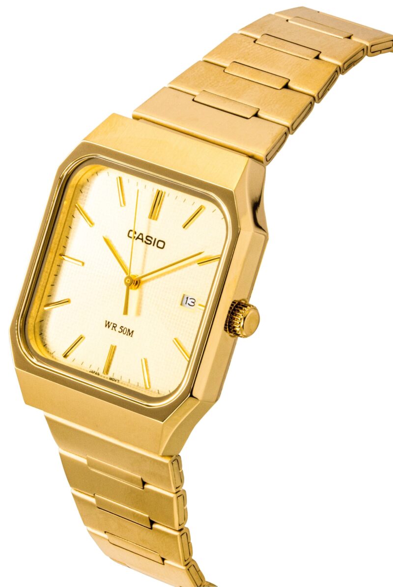 Casio Standard Analog Stainless Steel Gold Dial Quartz MTP-B185G-9AV Men's Watch