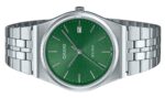 Casio Standard Analog Stainless Steel Green Dial Quartz MTP-B145D-3AV Unisex Watch