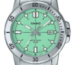 Casio Standard Analog Stainless Steel Mint Green Dial Quartz MTP-VD01D-3E1V Men's Watch