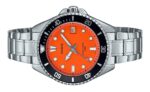 Casio Standard Analog Stainless Steel Orange Dial Quartz MDV-10D-4A1V Men's Watch