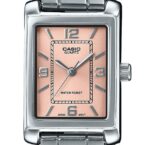 Casio Standard Analog Stainless Steel Pink Dial Quartz LTP-1234DD-4A Women's Watch