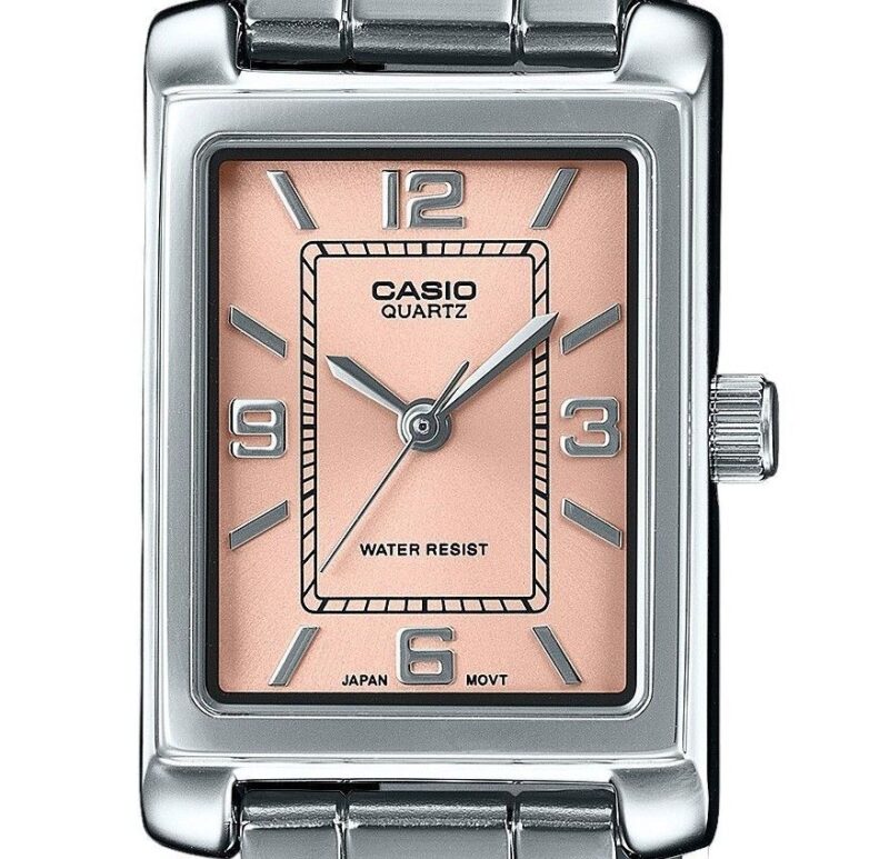 Casio Standard Analog Stainless Steel Pink Dial Quartz LTP-1234DD-4A Women's Watch