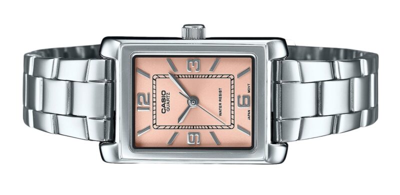 Casio Standard Analog Stainless Steel Pink Dial Quartz LTP-1234DD-4A Women's Watch