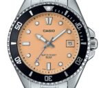 Casio Standard Analog Stainless Steel Salmon Dial Quartz MDV-10D-4A2V Men's Watch