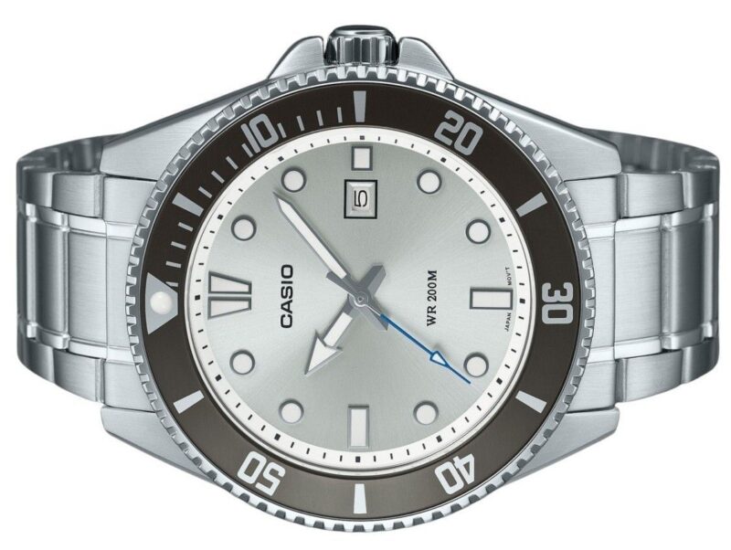 Casio Standard Analog Stainless Steel Silver Dial Quartz MDV-107D-7AV 200M Men's Watch