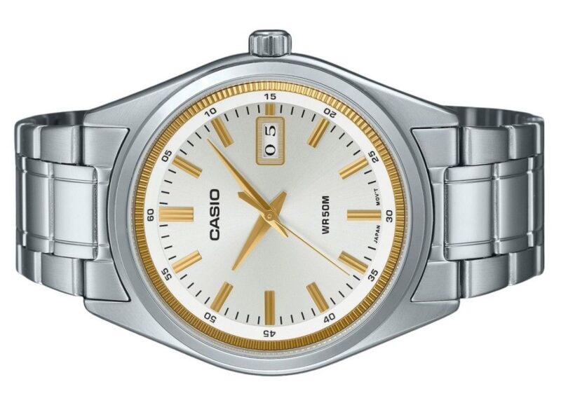 Casio Standard Analog Stainless Steel Silver Dial Quartz MTP-B180D-7AV Men's Watch