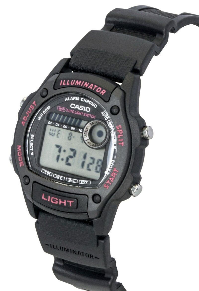 Casio Standard Digital Bio-Based Resin Strap Quartz W-220H-1A2V Unisex Watch