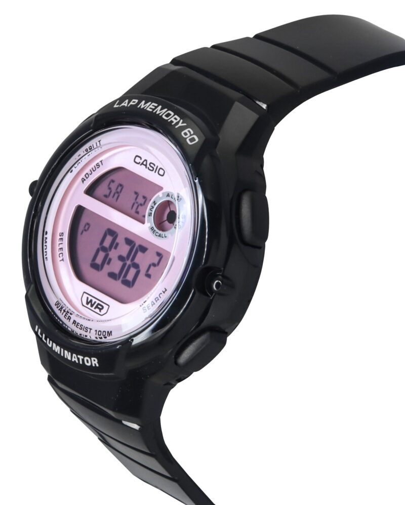 Casio Standard Digital Black Resin Strap Quartz LWS-1200H-1A2V 100M Women's Watch