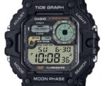 Casio Standard Digital Graph Moon Phase Resin Strap Quartz WS-1700H-1AV 100M Men's Watch