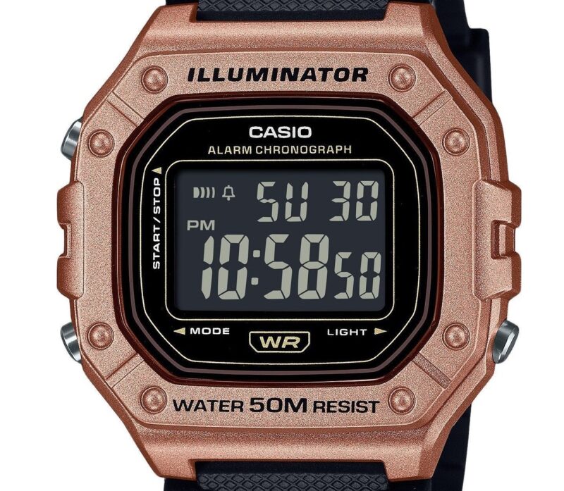 Casio Standard Digital Resin Strap Quartz W-218HM-5BV Men's Watch