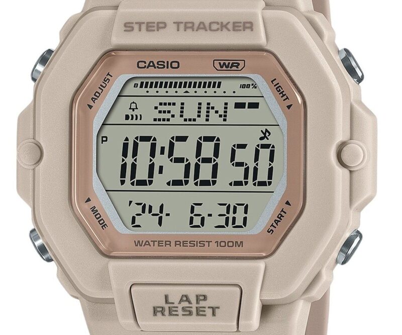 Casio Standard Digital Step Tracker Resin Strap Quartz LWS-2200H-4 Unisex Watch