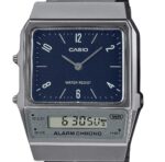 Casio Vintage Analog Digital Dual Time Stainless Steel Bracelet Blue Dial Quartz AQ-800EB-2A Unisex Watch