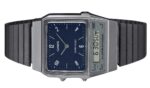 Casio Vintage Analog Digital Dual Time Stainless Steel Bracelet Blue Dial Quartz AQ-800EB-2A Unisex Watch