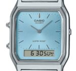Casio Vintage Analog Digital Turquoise Blue Dial Quartz AQ-230A-2A1 Unisex Watch