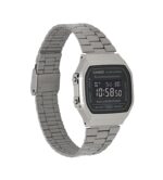 Casio Vintage Digital Stainless Steel Bracelet Black Dial Quartz A168WGG-1B Unisex Watch