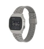 Casio Vintage Digital Stainless Steel Bracelet Black Dial Quartz A168WGG-1B Unisex Watch
