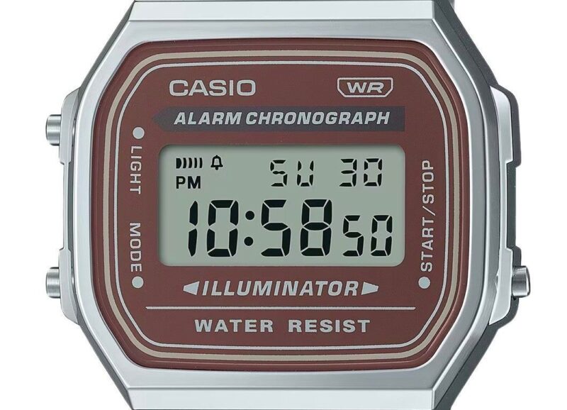 Casio Vintage Digital Stainless Steel Bracelet Quartz A168WA-5A Men's Watch