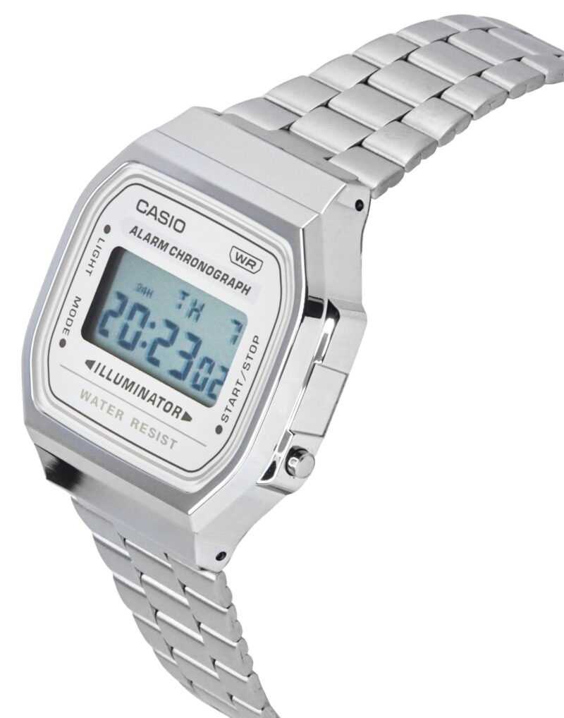 Casio Vintage Digital Stainless Steel Bracelet Quartz A168WA-8 Unisex Watch
