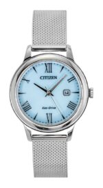 Citizen Elegance Stainless Steel Blue Dial Eco-Drive EW2621-75M 100M Women's Watch