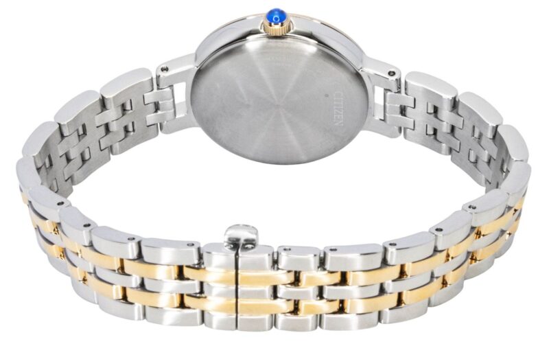 Citizen L Classic Two Tone Stainless Steel Mother Of Pearl Dial Eco-Drive EM0996-84Y Women's Watch