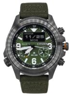 Citizen Promaster Land 35th Anniversary Chronograph Green Dial Eco-Drive JV1005-02W 200M Men's Watch