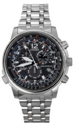 Citizen Promaster Sky Radio Controlled Chronograph Stainless Steel Black Dial Eco-Drive CB5860-86E 200M Men's Watch