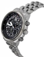 Citizen Promaster Sky Radio Controlled Chronograph Stainless Steel Black Dial Eco-Drive CB5860-86E 200M Men's Watch