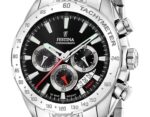 Festina Chrono Sport Stainless Steel Black Dial Quartz F20668-4 100M Men's Watch