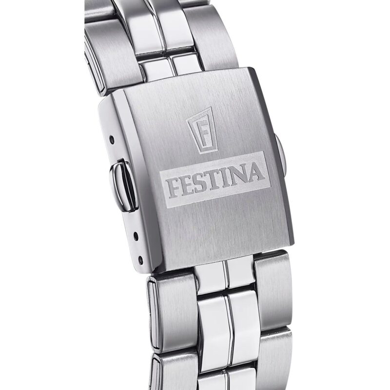 Festina Classics Stainless Steel White Dial Quartz F20437-1 100M Men's Watch