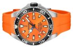 Festina Diver Rubber Strap Orange Dial Quartz F20664-4 200M Men's Watch