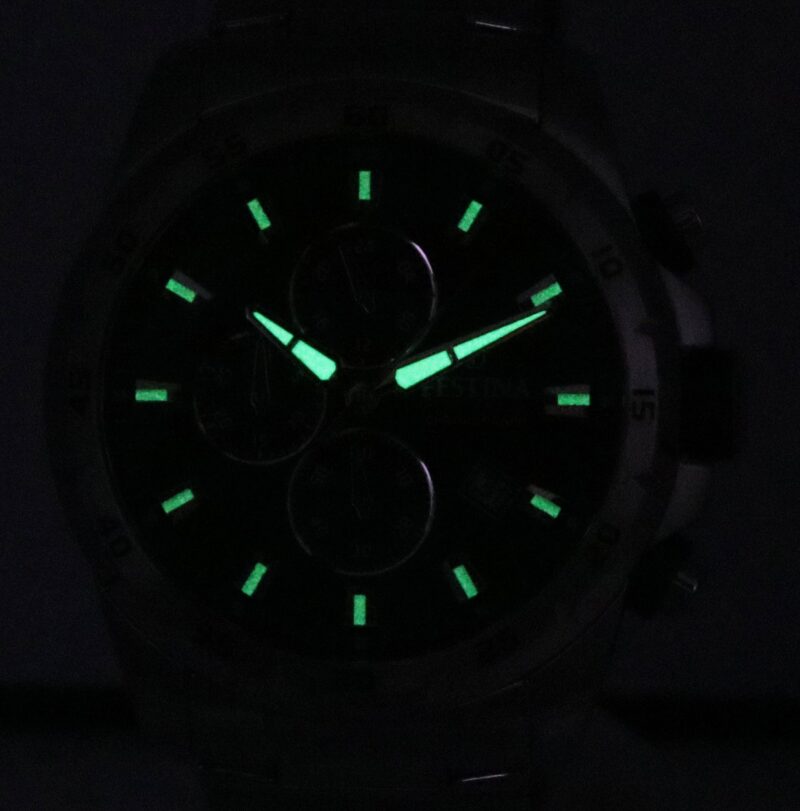 Festina Sports Chorongraph Stainless Steel Green Dial Quartz F20463-3 F204633 100M Men's Watch