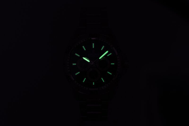 Festina Stainless Steel Multifunction Black Dial Quartz F20623-4 100M Men's Watch