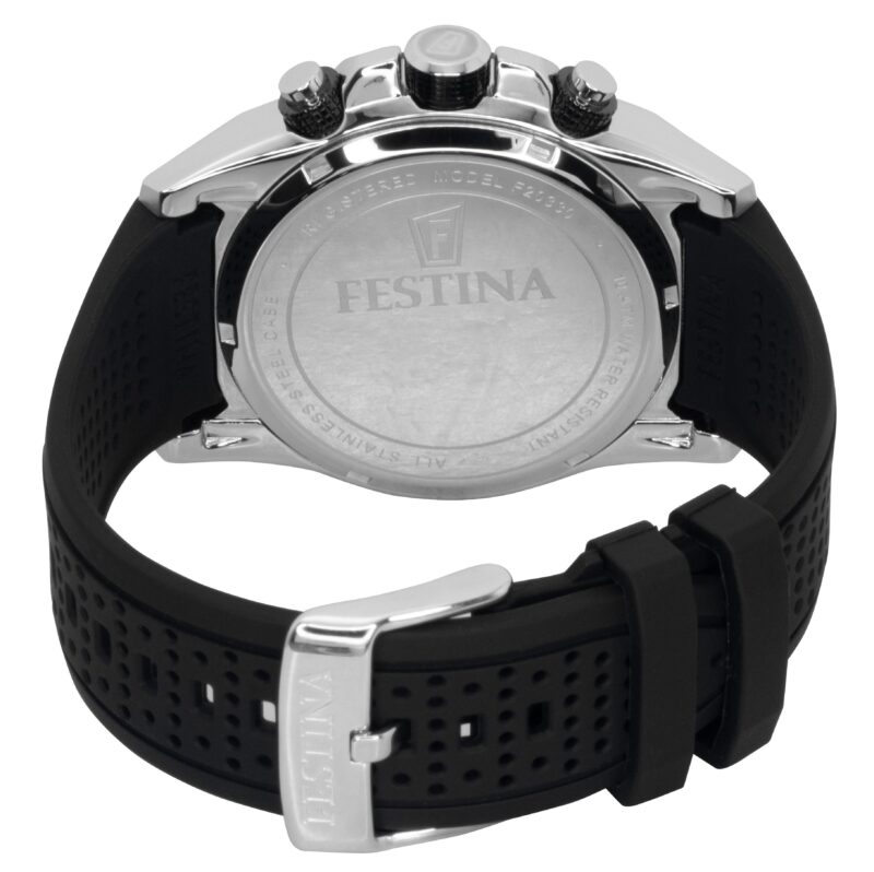 Festina The Originals Chronograph Rubber Strap Green Dial Quartz F20330-B 100M Men's Watch