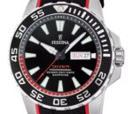 Festina The Originals Rubber Strap Black Dial Quartz Diver's F20662-3 200M Men's Watch