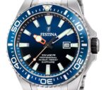 Festina The Originals Stainless Steel Blue Dial Quartz Diver's F20663-1 200M Men's Watch