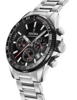 Festina Timeless Chronograph Stainless Steel Black Dial Quartz F20560-6 100M Men's Watch