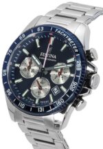 Festina Timeless Chronograph Stainless Steel Blue Dial F20560-2 F205602 100M Men's Watch