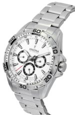 Festina Timeless Chronograph Stainless Steel White Dial Quartz F16820-Q Men's Watch