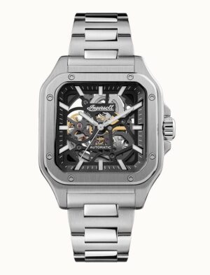 Ingersoll The Ollie Stainless Steel Black Skeleton Dial Automatic I14501 Men's Watch