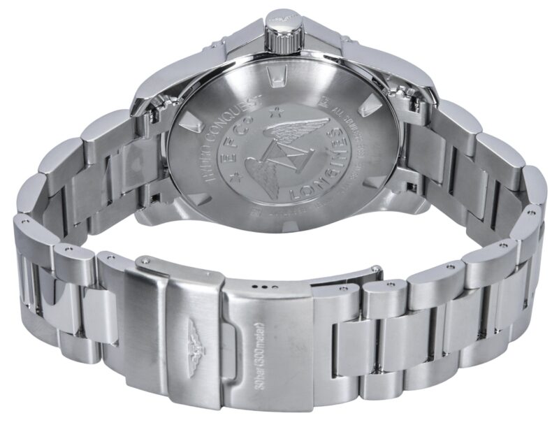 Longines Hydroconquest Stainless Steel Sunray Blue Dial Automatic Diver's L3.781.4.96.6 300M Men's Watch