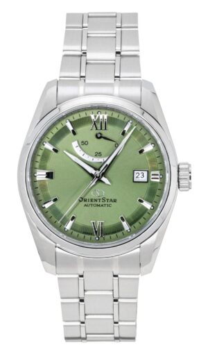 Orient Star Contemporary Stainless Steel Green Dial Automatic RE-AU0107E 100M Men's Watch